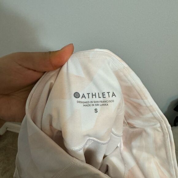 Athleta Pink Patterned Leggings - Picture 3 of 3